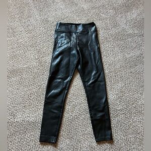 Abercrombie & Fitch Black Leather Look Leggings